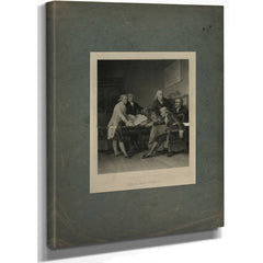 Committee of Congress Drafting the Declaration of Independence 1865 — Stretched Canvas Print | Bella Frye