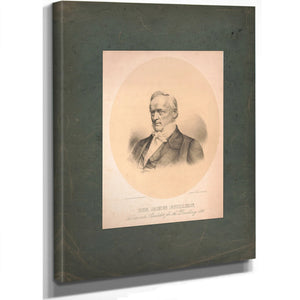 Hon James Buchanan Democratic Candidate for the Presidency 1856 1856 — Stretched Canvas Print | Bella Frye