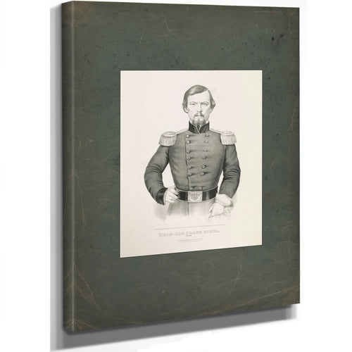 Brigadier General Franz Sigel Us Army 1861 — Stretched Canvas Print | Bella Frye