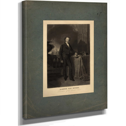 Martin Van Buren President of the United States 1839 1841 — Stretched Canvas Print | Bella Frye