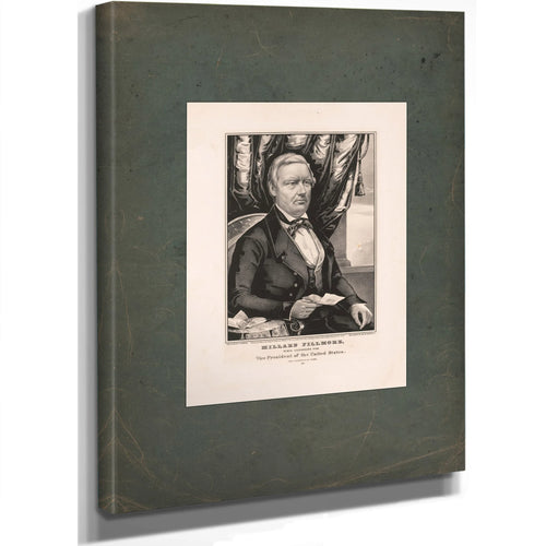 Millard Fillmore Whig Candidate for Vice President of the United States 1848 — Stretched Canvas Print | Bella Frye