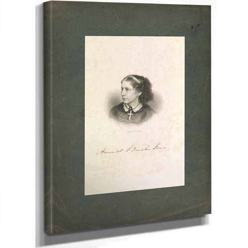 Harriet Beecher Stowe 1852 — Stretched Canvas Print | Bella Frye