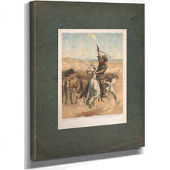 Heading a Stampede 1888 — Stretched Canvas Print | Bella Frye