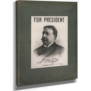 For President Wh Taft 198 — Stretched Canvas Print | Bella Frye