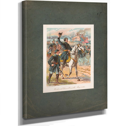 Hooker at Chancellorsville May 3 1863 19 — Stretched Canvas Print | Bella Frye