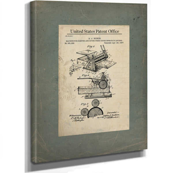 The Cutting Edge Loewenthals Parallel Shears Patent — Framed Wall Art Room View | Bella Frye