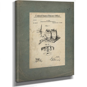 The Publicans Contraption — Patent Drawing for Beer Dispensing Apparatus — Framed Wall Art Room View | Bella Frye