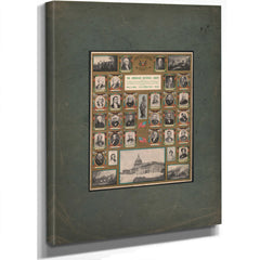 The American National Chart 199 — Stretched Canvas Print | Bella Frye