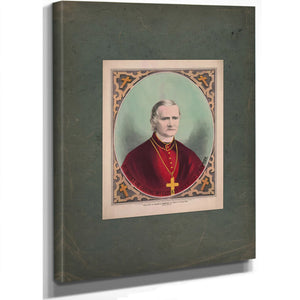His Eminence the Cardinal Mccloskey Archbishop of New York 1875 — Stretched Canvas Print | Bella Frye