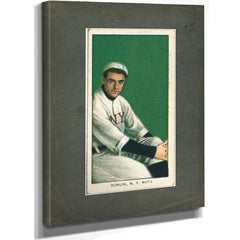 Mike Donlin New York Giants Baseball Card Portrait 2 — Stretched Canvas Print | Bella Frye