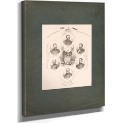 The Carriers of the Press to Their Patrons 19th Century — Stretched Canvas Print | Bella Frye
