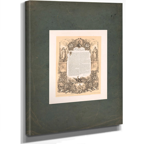 The Emancipation Proclamation 1863 — Stretched Canvas Print | Bella Frye