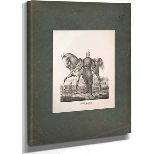 John Adams Dix 19th Century — Stretched Canvas Print | Bella Frye