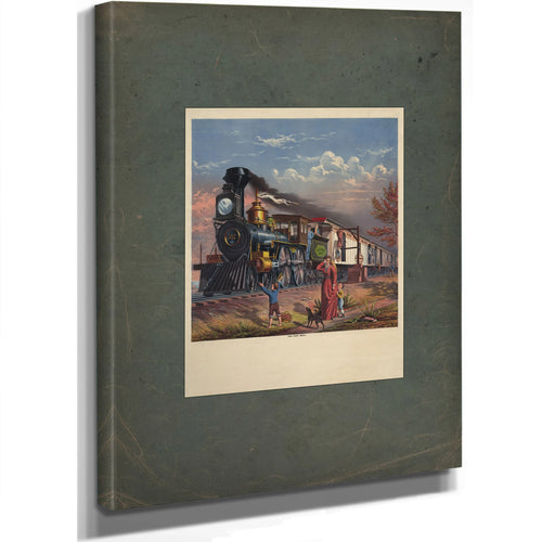 The Fast Mail 1875 — Stretched Canvas Print | Bella Frye