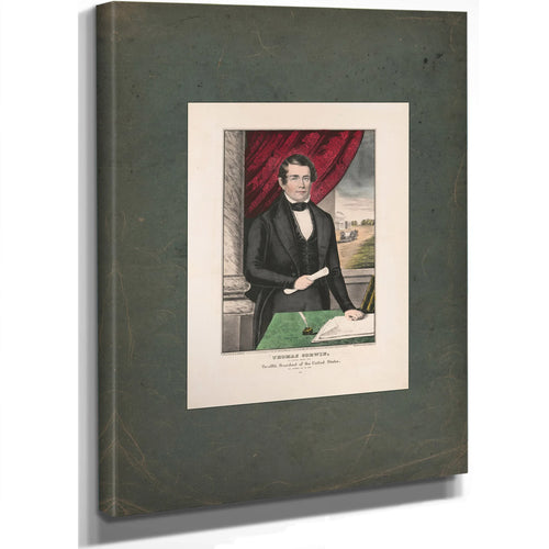 Thomas Corwin_ the Peoples Choice for Twelfth President of the United States 1847 — Stretched Canvas Print | Bella Frye