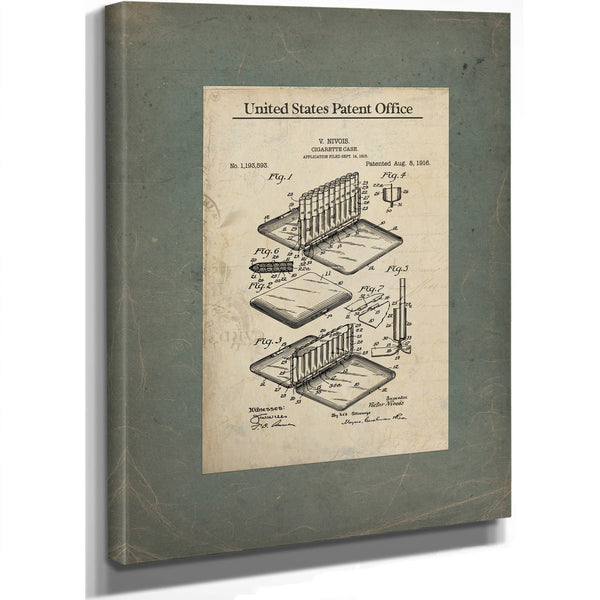The Gentlemans Vice Patent 1193593 — Framed Wall Art Room View | Bella Frye