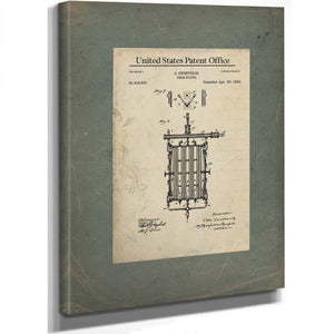 The Zwietusch Beer Filter Patent Industrial Brewing Apparatus Blueprint — Framed Wall Art Room View | Bella Frye