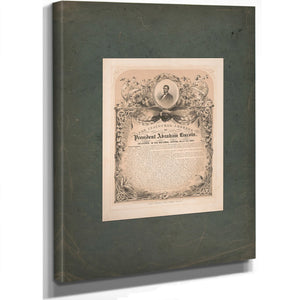 The Inaugural Address of President Abraham Lincoln Delivered in the National Capitol March 4th 1865 1865 — Stretched Canvas P
