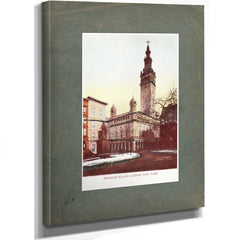 The Gilded Arena Stanford Whites Tower of Spectacle and Scandal — Stretched Canvas Print | Bella Frye