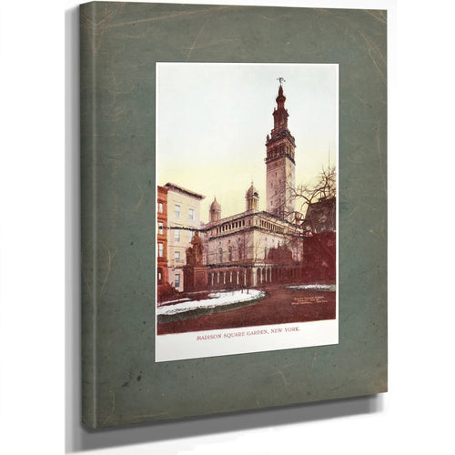 The Gilded Arena Stanford Whites Tower of Spectacle and Scandal — Stretched Canvas Print | Bella Frye