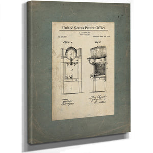 The Baeppler Beer Cooler Patent a Study in Victorian Temperance and Temptation — Framed Wall Art Room View | Bella Frye