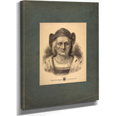 Christopher Columbus Discoverer of America 1492 1892 — Stretched Canvas Print | Bella Frye