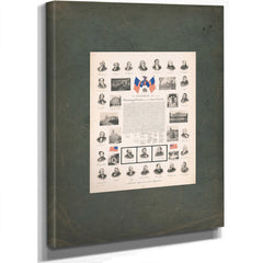 Pictorial Souvenir of the Republic 194 — Stretched Canvas Print | Bella Frye