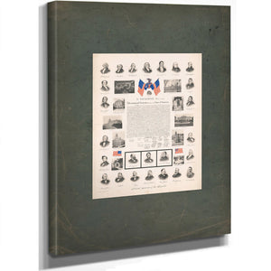 Pictorial Souvenir of the Republic 194 — Stretched Canvas Print | Bella Frye