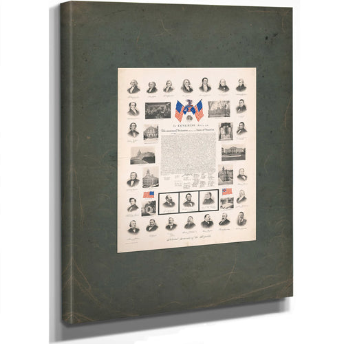 Pictorial Souvenir of the Republic 194 — Stretched Canvas Print | Bella Frye