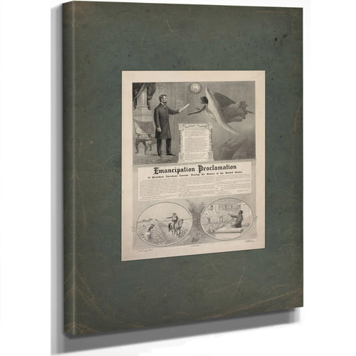 Emancipation Proclamation 1896 — Stretched Canvas Print | Bella Frye
