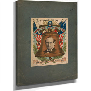 Ring Again the Liberty Bell in 19 18 Jefferson Wj Bryan 19 19 — Stretched Canvas Print | Bella Frye