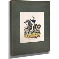 General William J Worth at the Storming of the Bishops Palace Monterey Sept 22nd 1846 1846 — Stretched Canvas Print | Bella F