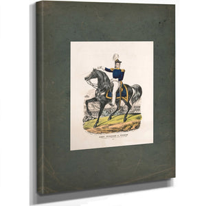 General William J Worth at the Storming of the Bishops Palace Monterey Sept 22nd 1846 1846 — Stretched Canvas Print | Bella F