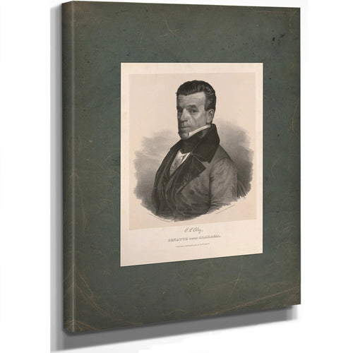 Cc Clay Senator From Alabama 19th Century — Stretched Canvas Print | Bella Frye