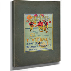 Tournament of Roses Football Program — Stretched Canvas Print | Bella Frye