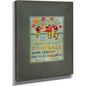 Tournament of Roses Football Program — Stretched Canvas Print | Bella Frye