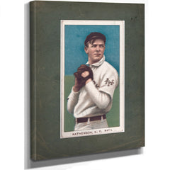 Christy Mathewson New York Giants Baseball Card Portrait 4 — Stretched Canvas Print | Bella Frye