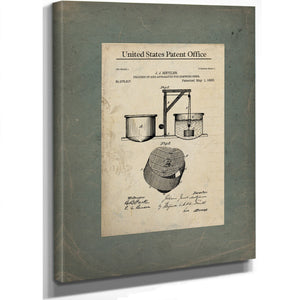 The Brewmasters Secret Metzler Patent Blueprint — Framed Wall Art Room View | Bella Frye