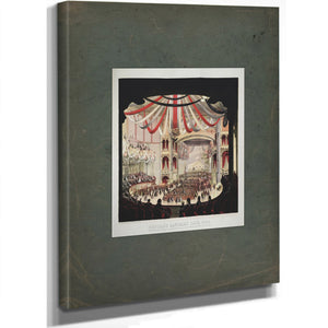Brooklyn Sanitary Fair 1864 Interior View of the Academy of Music as Seen From the Dress Circle 1864 — Stretched Canvas Print