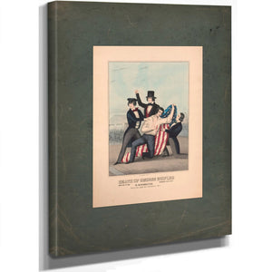 Death of George Shifler Born Jan 24 1825 Murdered May 6 1844 in Kensington 1844 — Stretched Canvas Print | Bella Frye