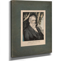 James Buchanan Fifteenth President of the United States 1857 — Stretched Canvas Print | Bella Frye