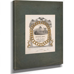 The Capitol at Washington 1851 — Stretched Canvas Print | Bella Frye