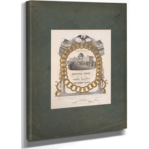 The Capitol at Washington 1851 — Stretched Canvas Print | Bella Frye