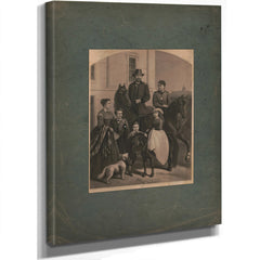 General Grant His Family 1868 — Stretched Canvas Print | Bella Frye