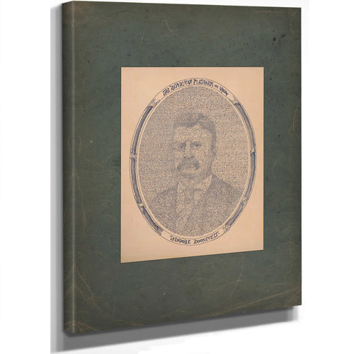Republican Platform of 194 Theodore Roosevelt 194 — Stretched Canvas Print | Bella Frye
