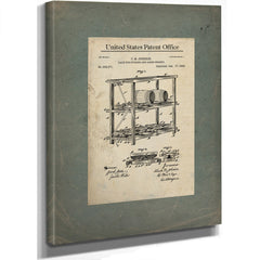 The Barrel Keepers Blueprint Patent Archive Print — Stretched Canvas Print | Bella Frye