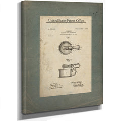 The Gentlemans Morning Ritual Patent — Stretched Canvas Print | Bella Frye