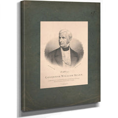 Governor William Allen Democratic Candidate for Governor of Ohio 1875 — Stretched Canvas Print | Bella Frye