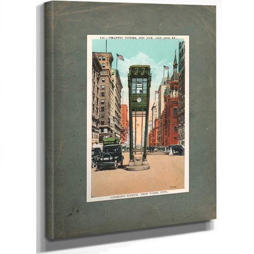 The Bronze Sentinel of Fifth Avenue — Stretched Canvas Print | Bella Frye