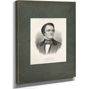 Hon John C Breckinridge Democratic Candidate for Sixteenth President of the United States 186 — Stretched Canvas Print | Bell